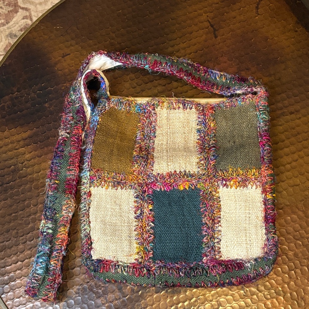 Kathmandu Colorful Patchwork Shoulder Bag